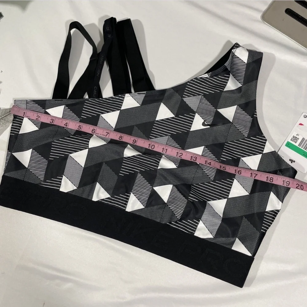 NWT Nike [ XL ] Serena Design‎ Crew Tennis Top in Black White Multi - Picture 9 of 12